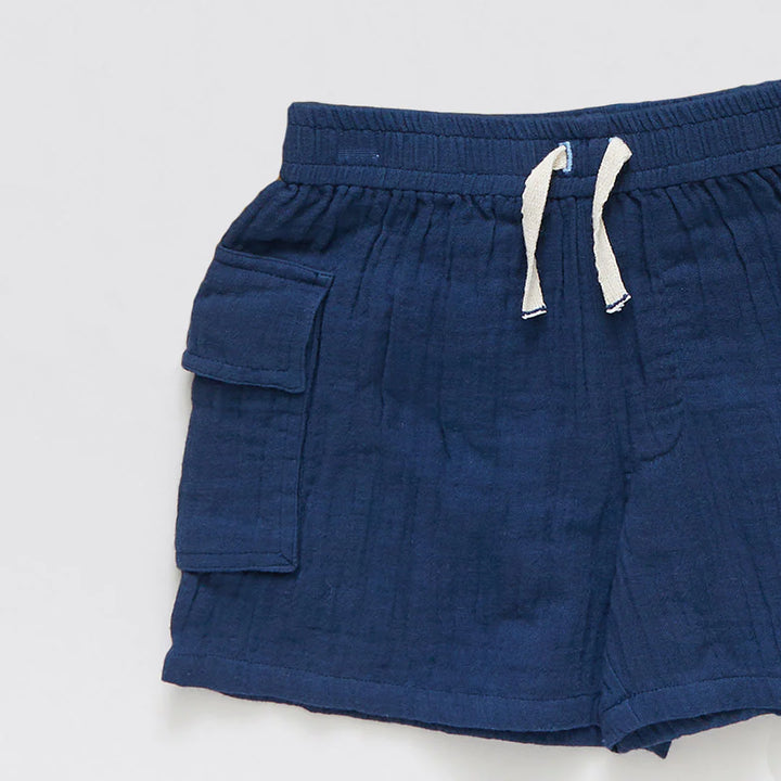Navy Boys Pull-On Short