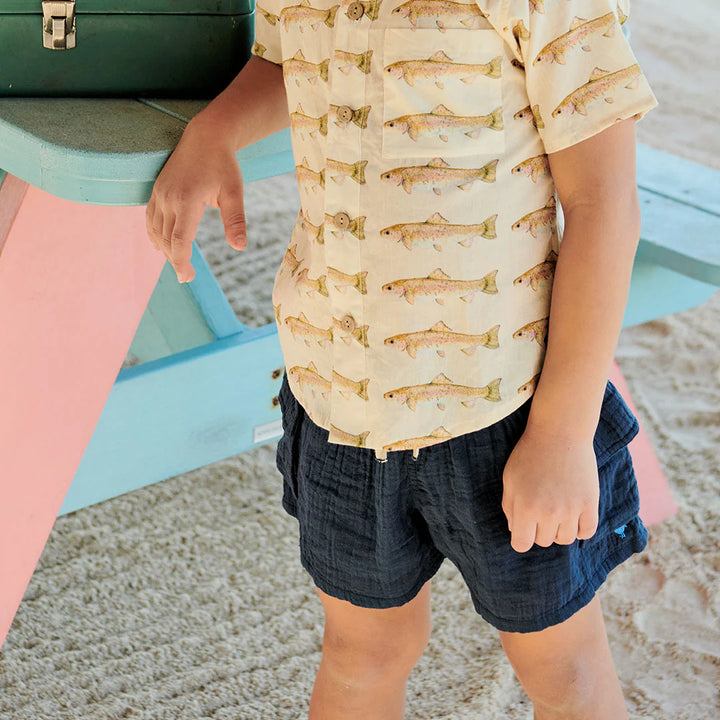 Navy Boys Pull-On Short