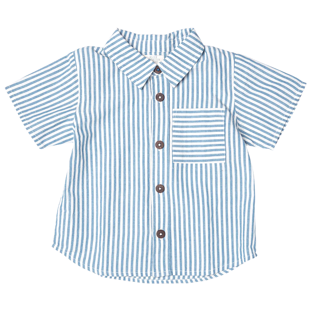 Blue Skinny Stripe Boys Jack Shirt