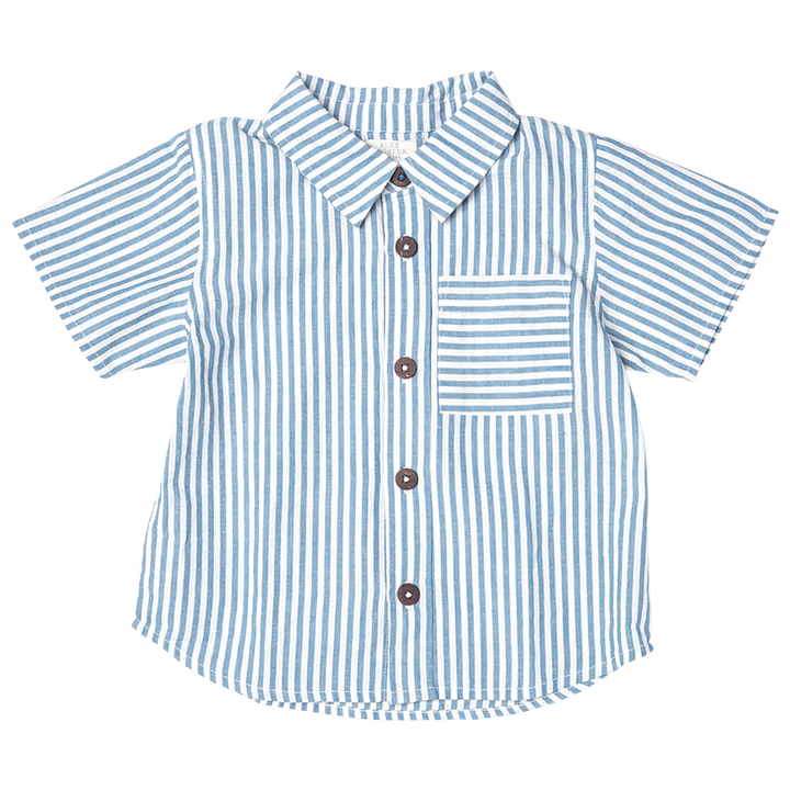 Blue Skinny Stripe Boys Jack Shirt