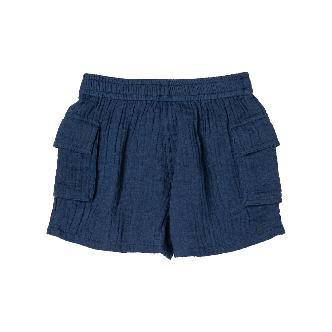 Navy Boys Pull-On Short