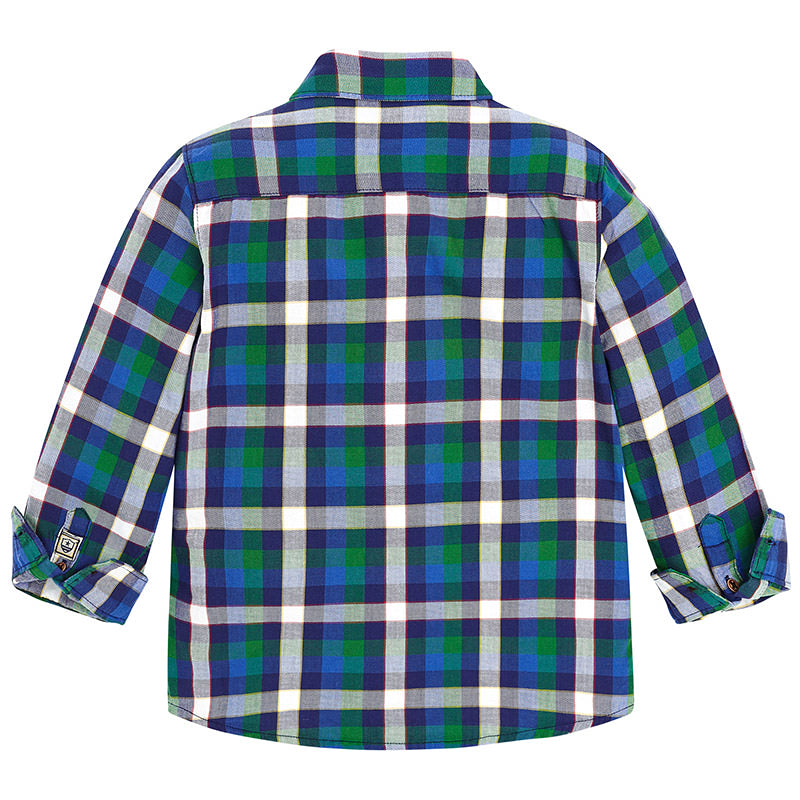 Blue & Dill Plaid Long Sleeve Button Down Shirt