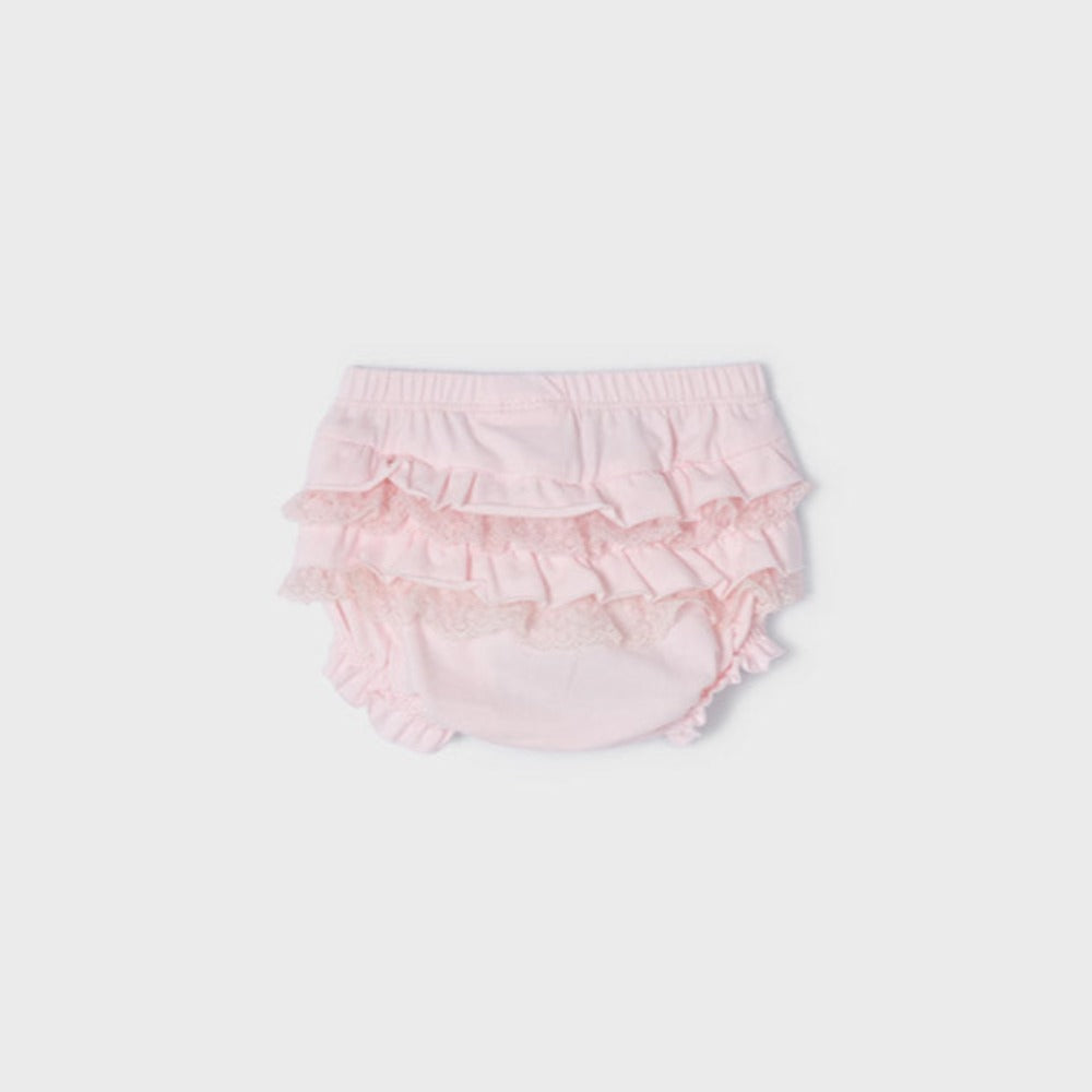 Ecofriends Baby Rose Ruffled Knit Bloomers