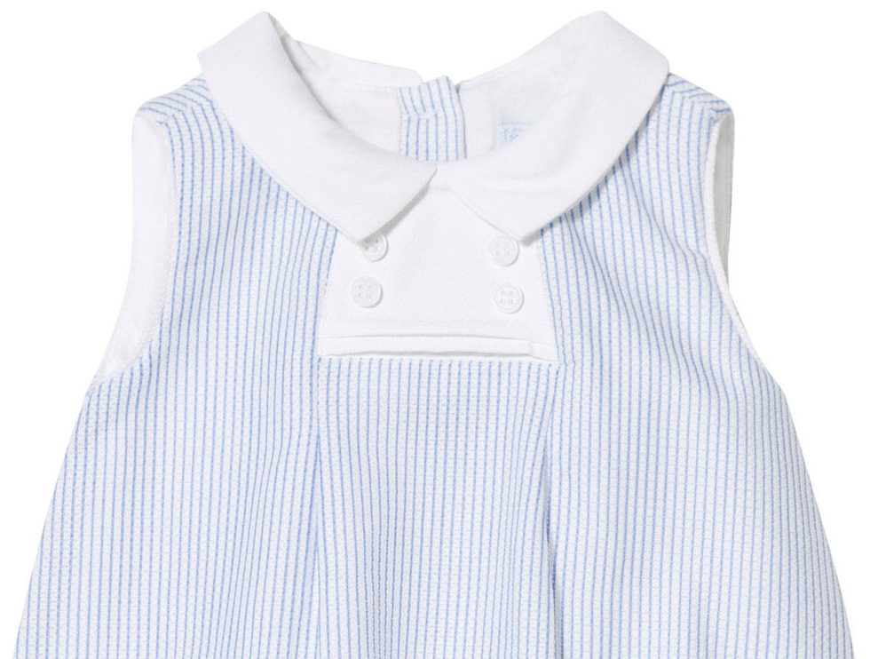 Blue & White Striped Bubble