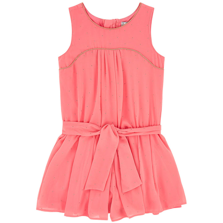 Mayoral Coral Crêpe Romper - kkgivingtree