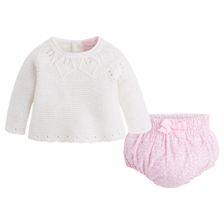 Ivory Sweater & Leopard Bloomer Set