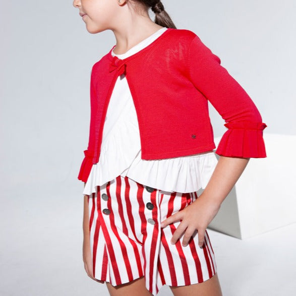 Red & White Striped Shorts
