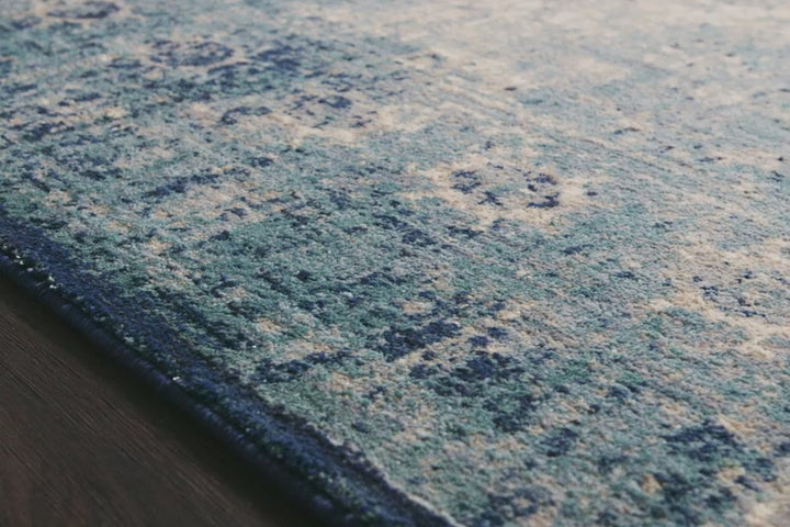 Anastasia Rug in Light Blue & Ivory design by Loloi