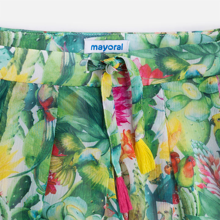Kiwi Cactus Floral Skort