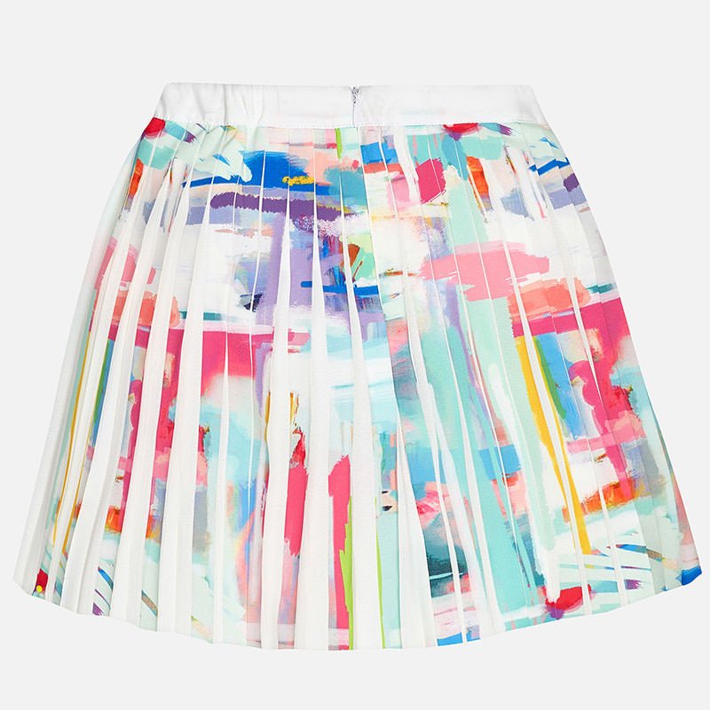 Colorful Pleated Skirt