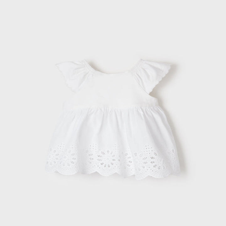 White Embroidered Blouse