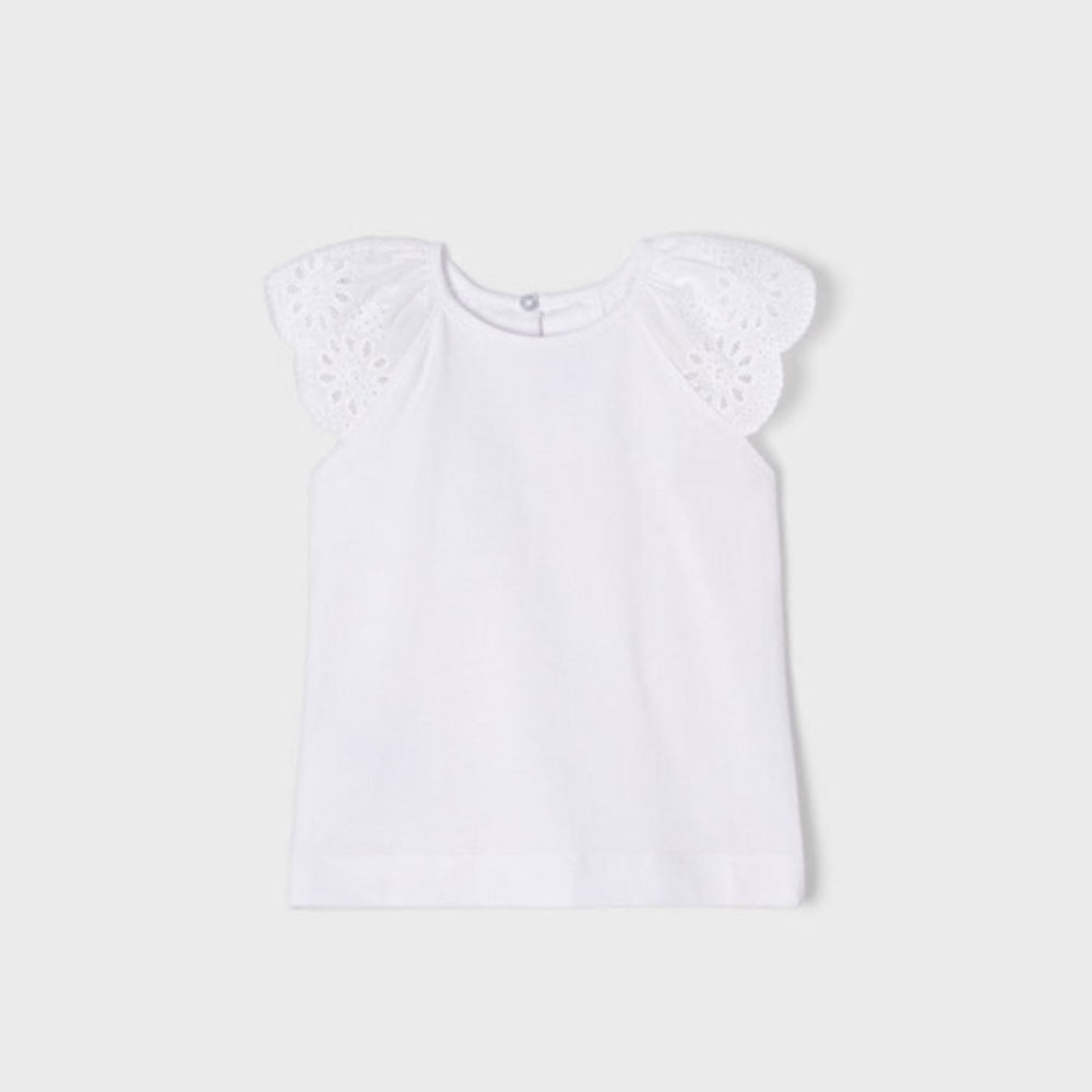 Ecofriends White Embroidered Top