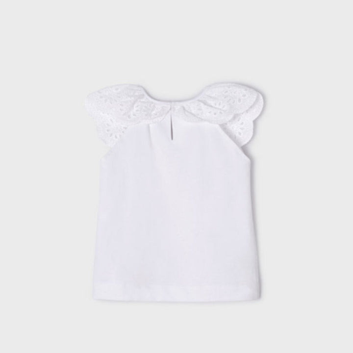 Ecofriends White Embroidered Top