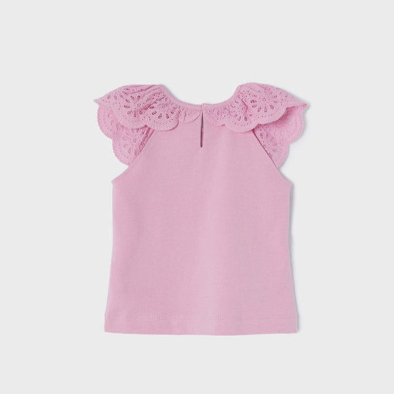 Ecofriends Mauve Embroidered Top
