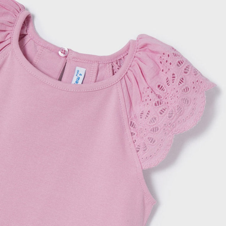 Ecofriends Mauve Embroidered Top