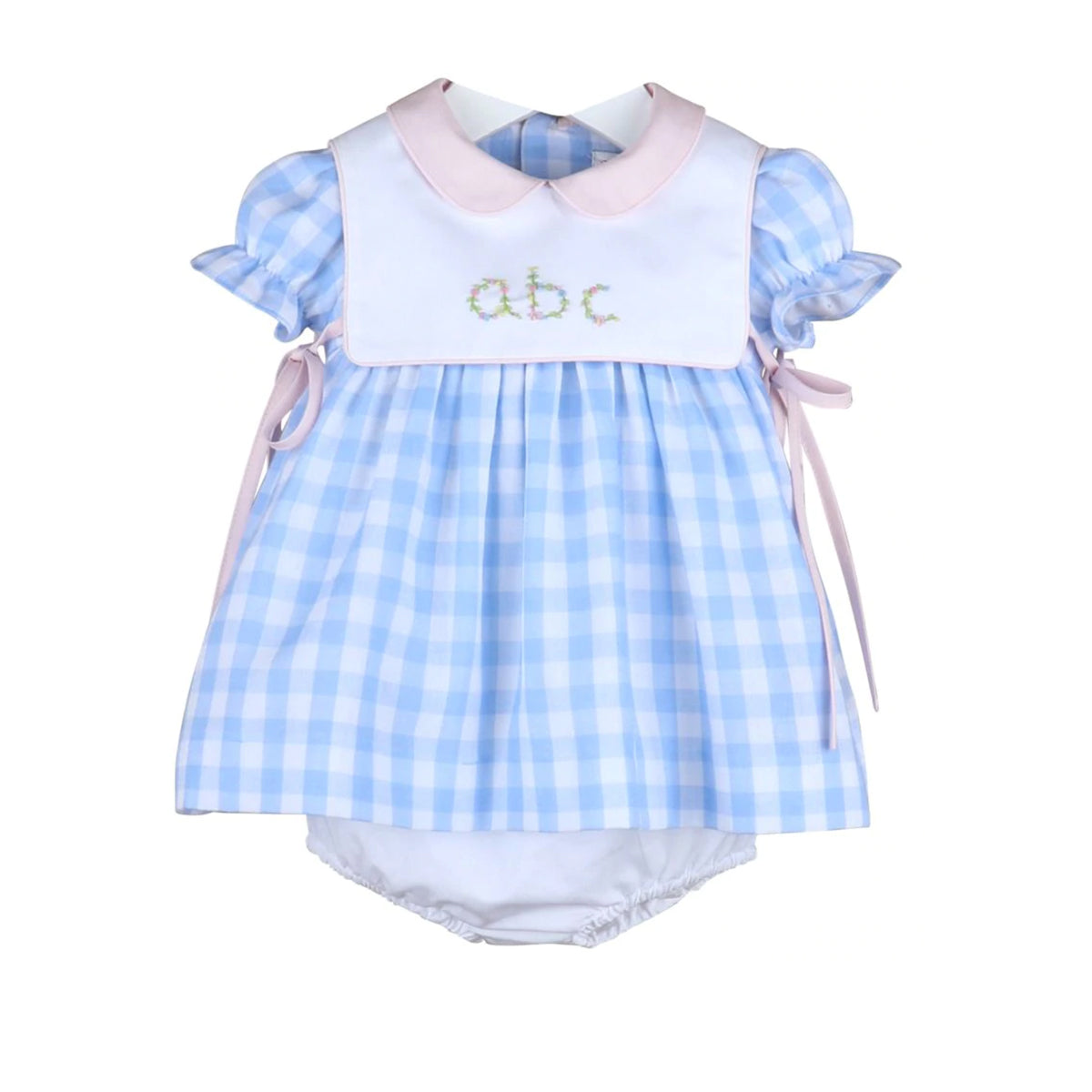 Blue Cape Check ABC Dress