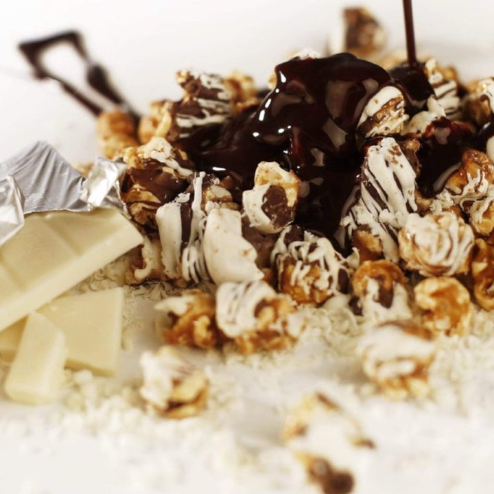Chocolate Drizzle Popcorn Bag