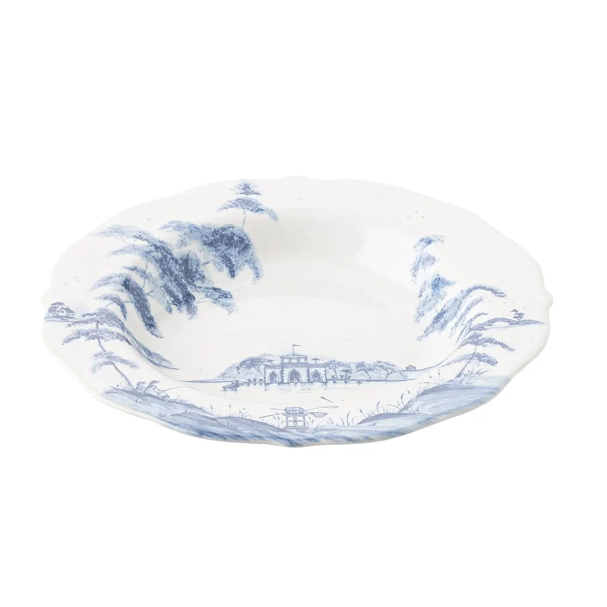 Country Estate Delft Blue Pasta/Soup Bowl Boathouse