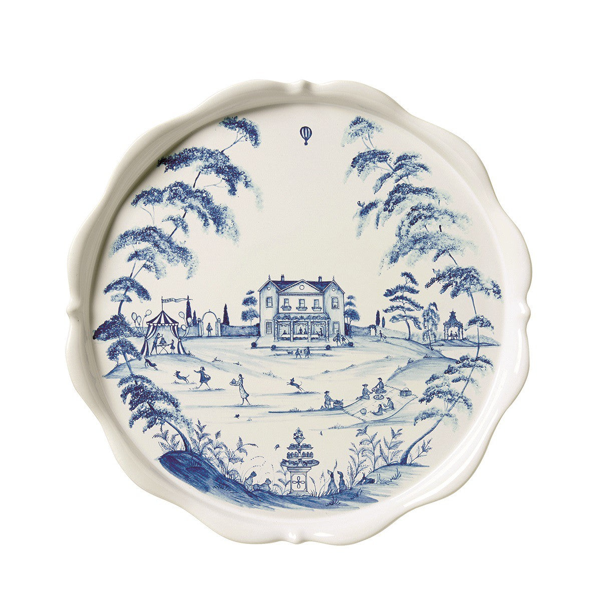 Country Estate Delft Blue Cake Stand Fete