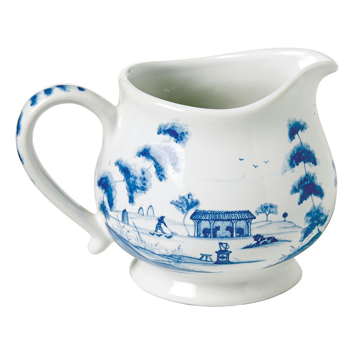 Country Estate Delft Blue Creamer Main House