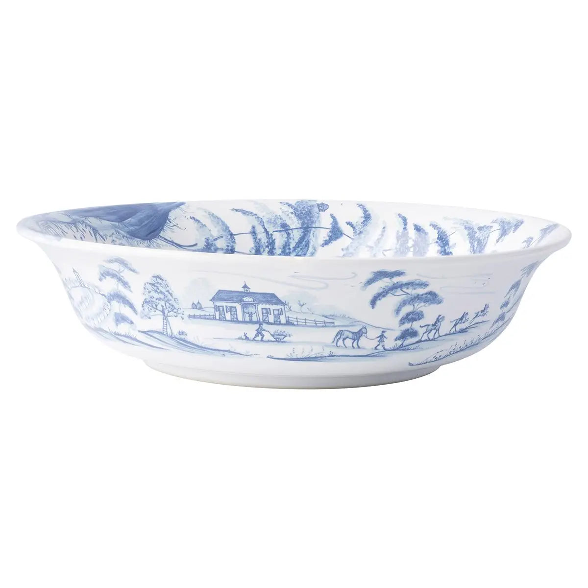 Country Estate Delft Blue 10" Serving Bowl Harvest