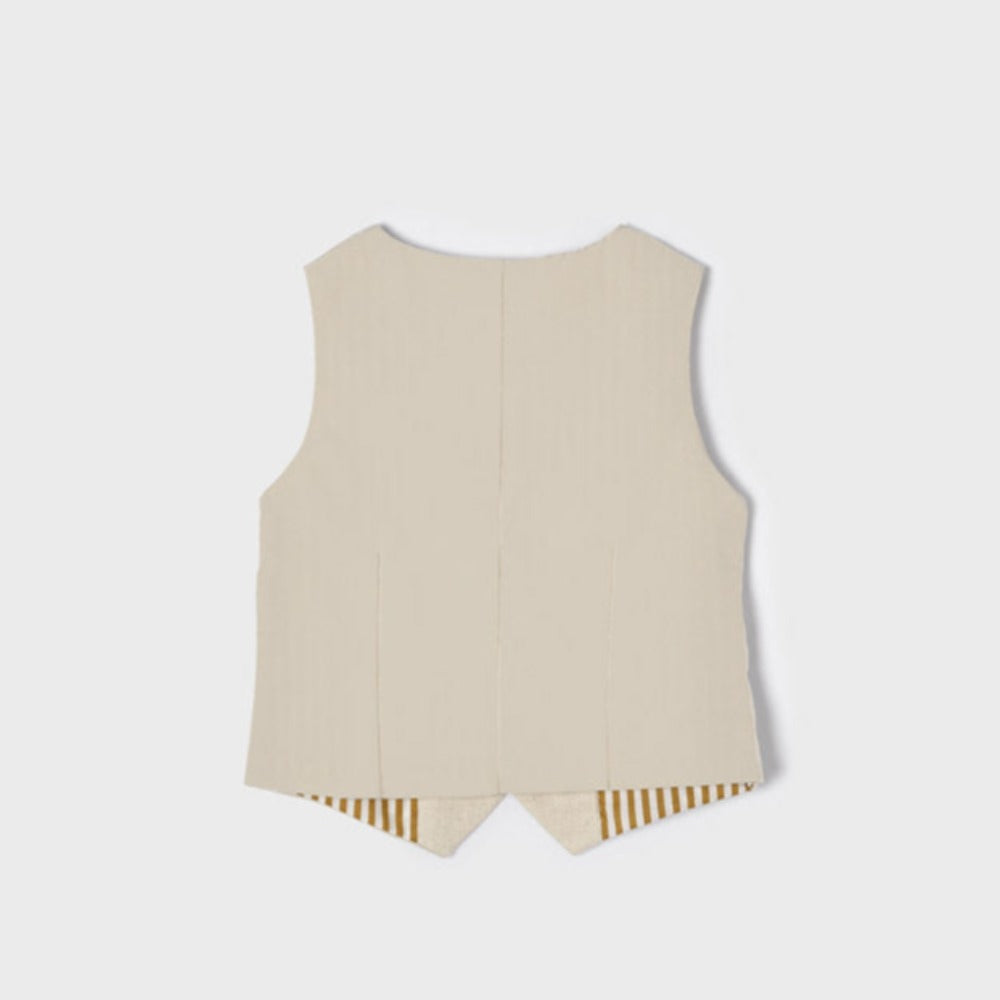 Oat Tailored Linen Vest