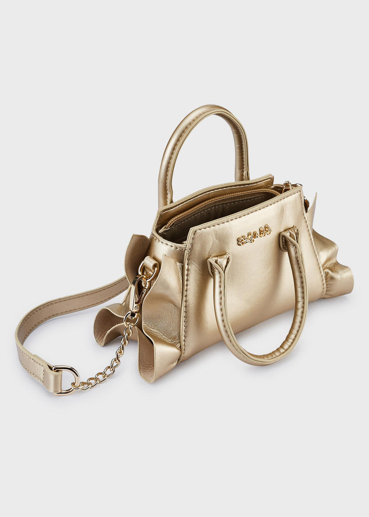 Champagne Ruffle Handbag