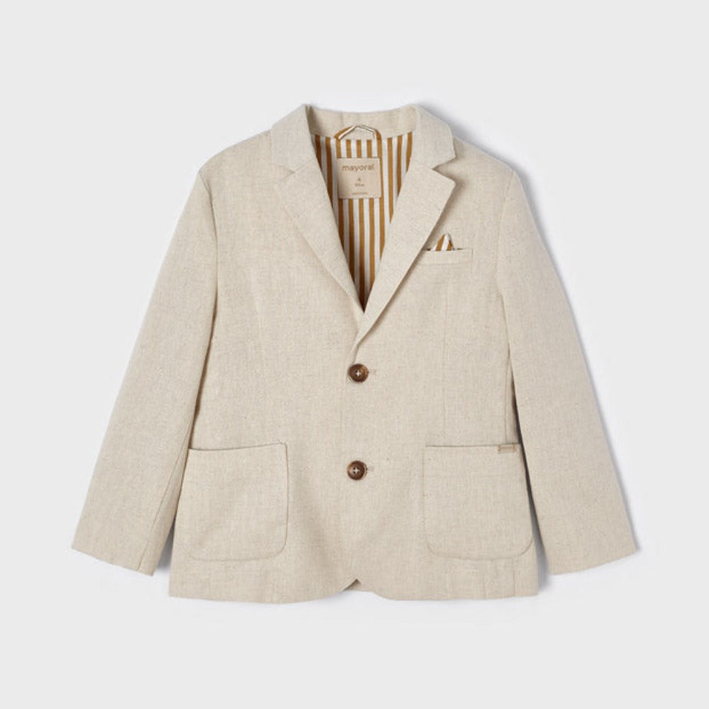 Oat Tailored Linen Jacket
