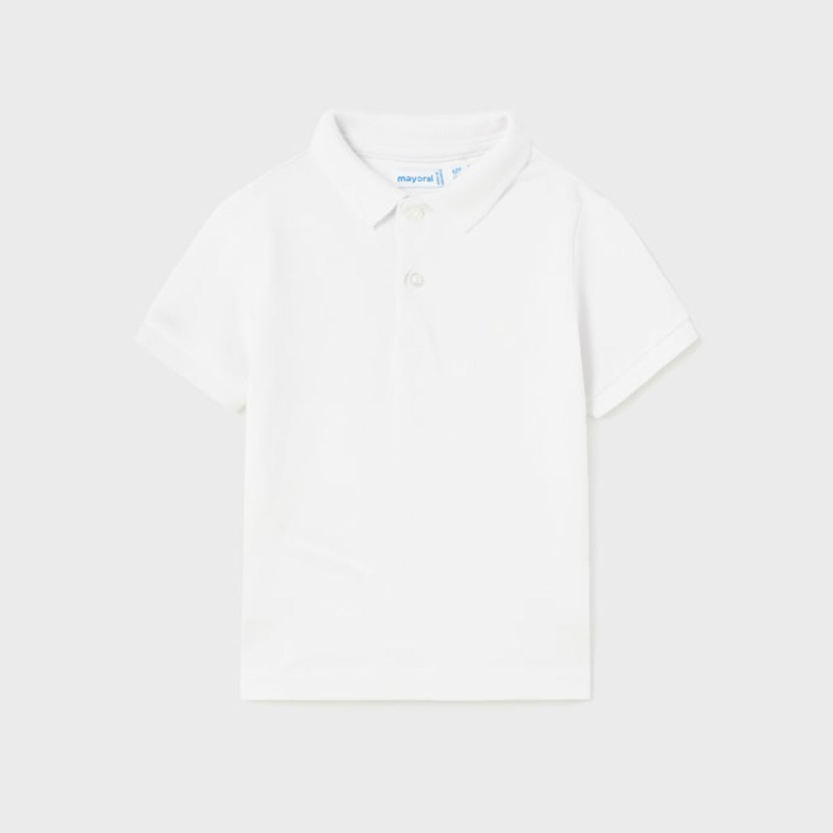 White Basic Short Sleeve Polo