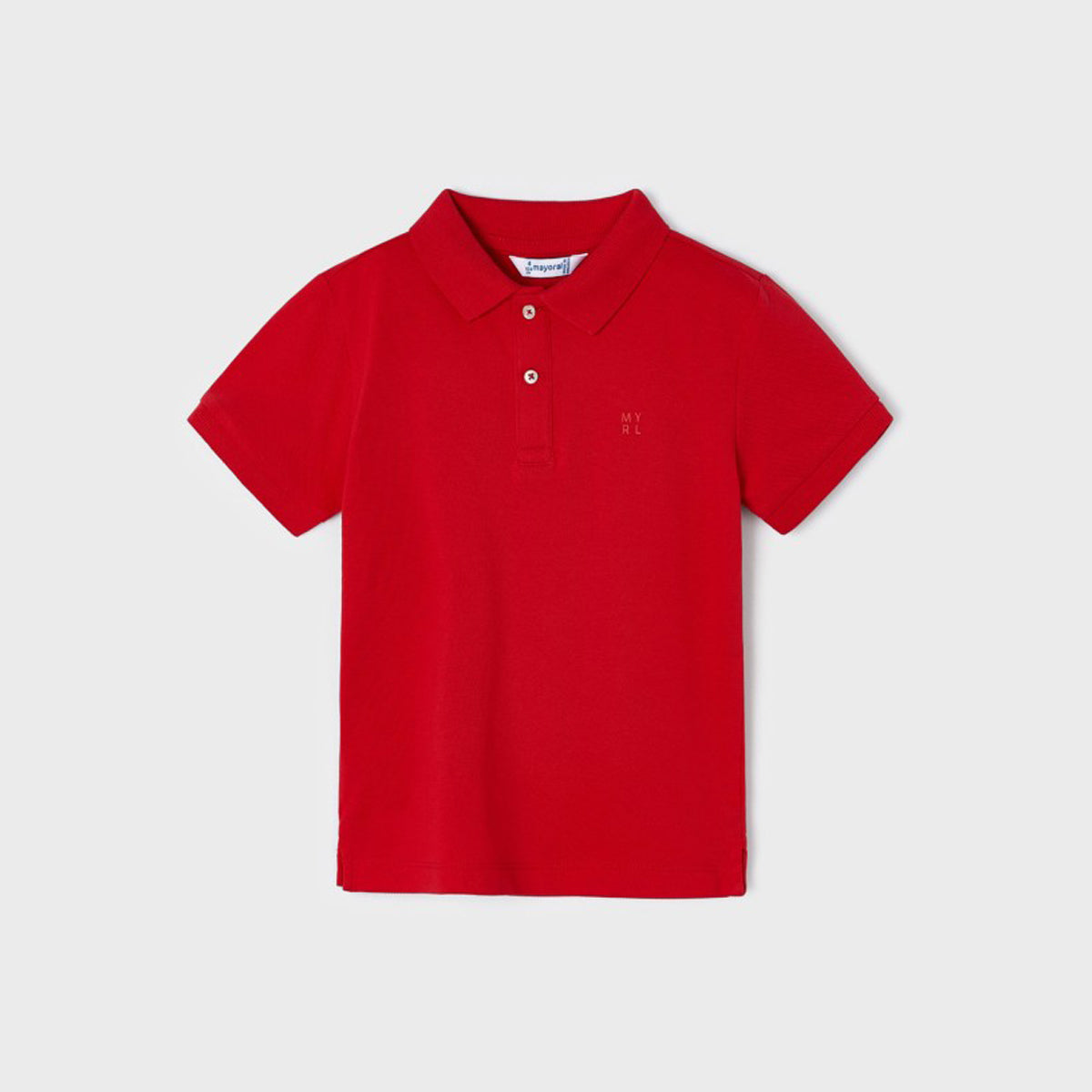 Red Basic Short Sleeve Polo