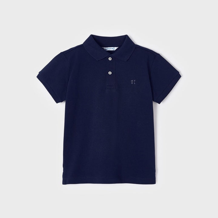 Navy Basic Short Sleeve Polo