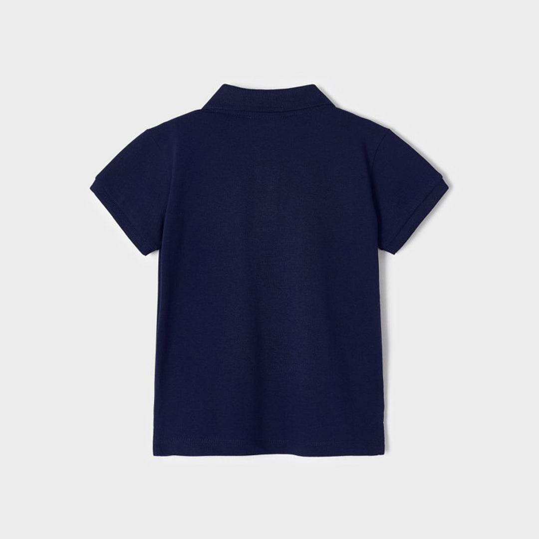 Navy Basic Short Sleeve Polo