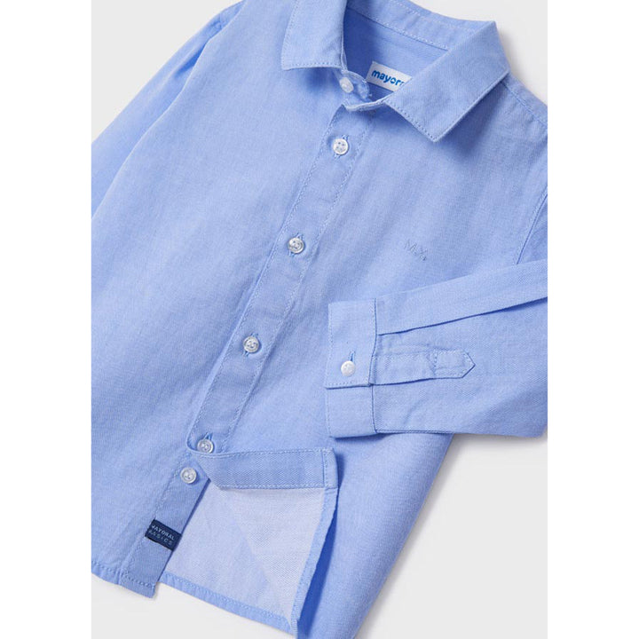 Light Blue Ecofriends Long Sleeve Button Down