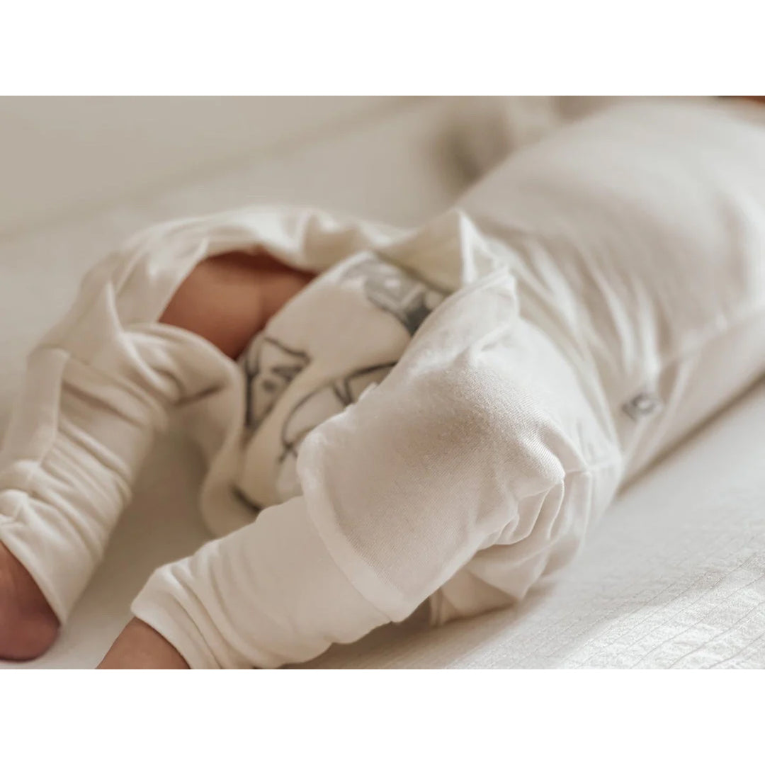 Undyed Convertible Romper Footie Pajama