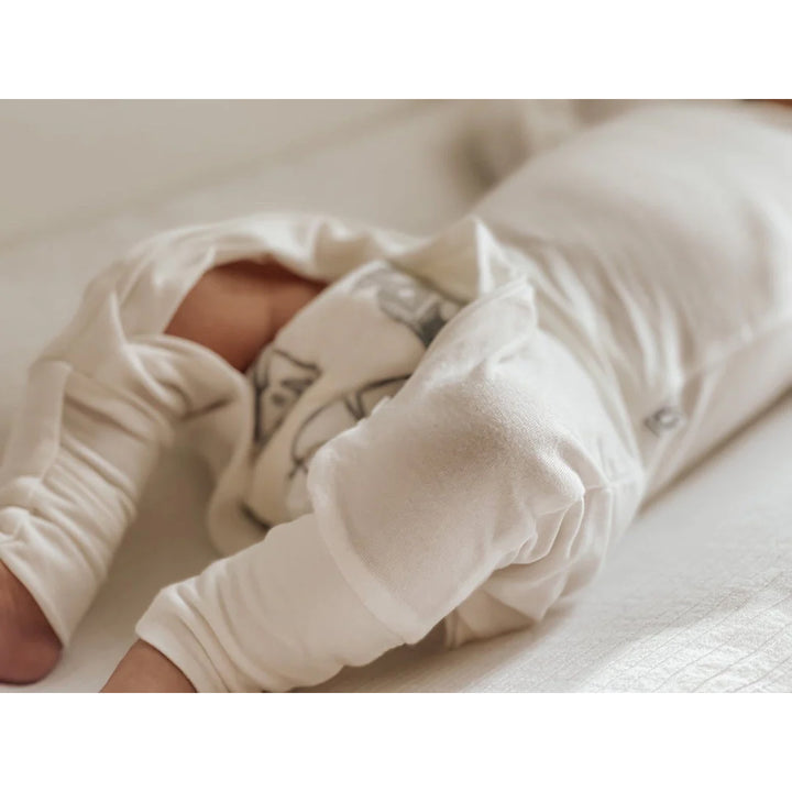 Undyed Convertible Romper Footie Pajama