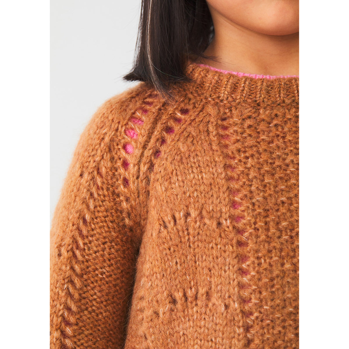 Cinnamon Openwork Sweater