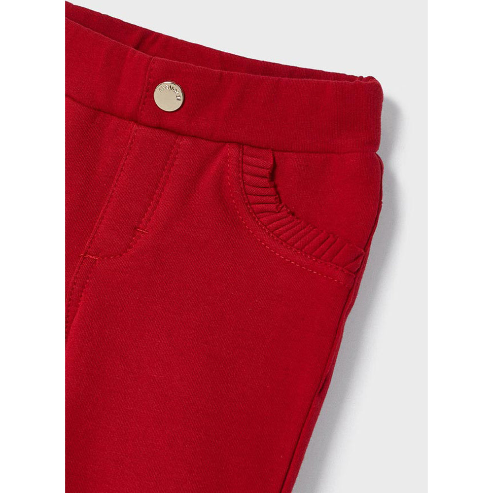 Red Fleece Long Pants