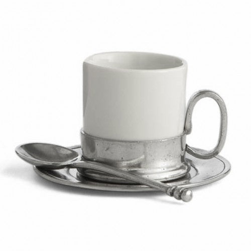 Tuscan Espresso Cup & Saucer w/ Spoon