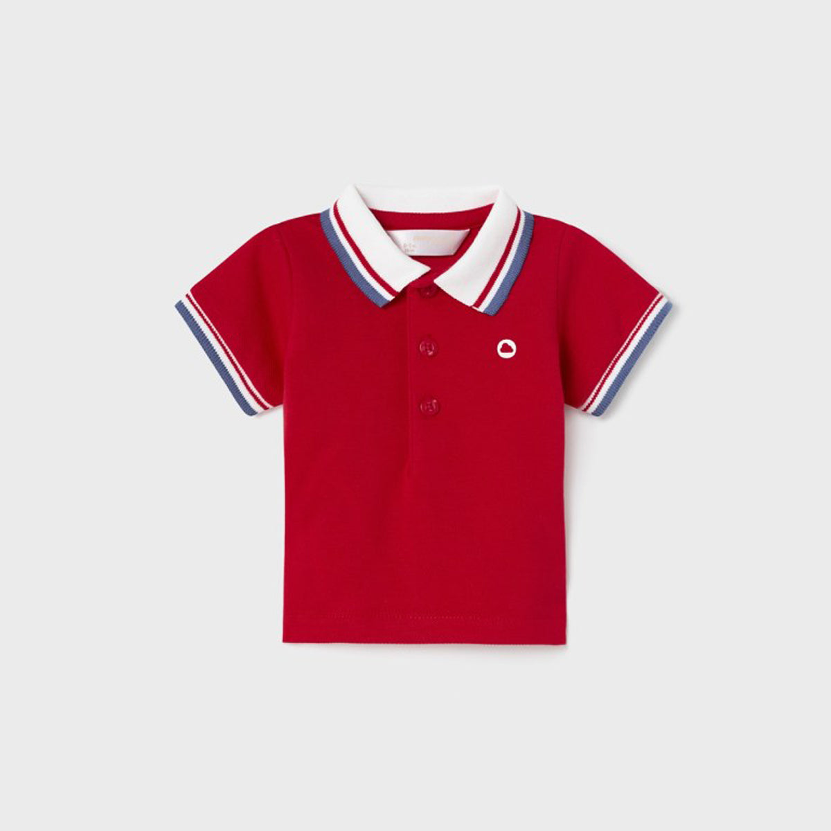 Newborn Red Basic Short Sleeve Polo