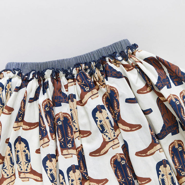 Cowboy Boots Girls Gianna Skirt