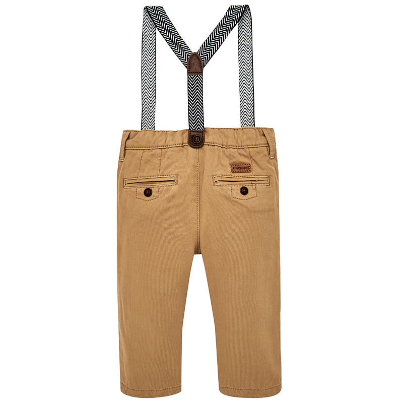 Mayoral Croissant Chino Trousers with Suspenders