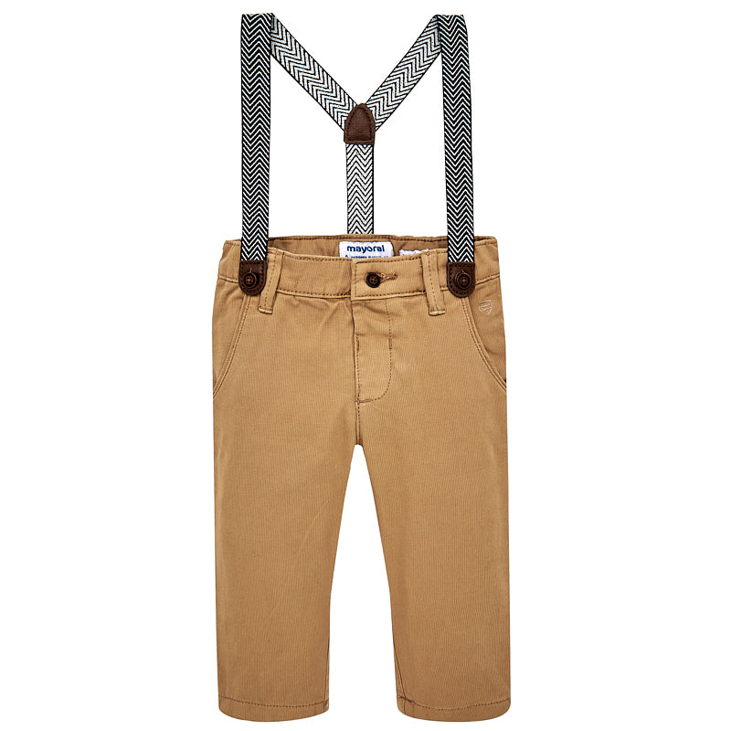 Croissant Chino Trousers with Suspenders
