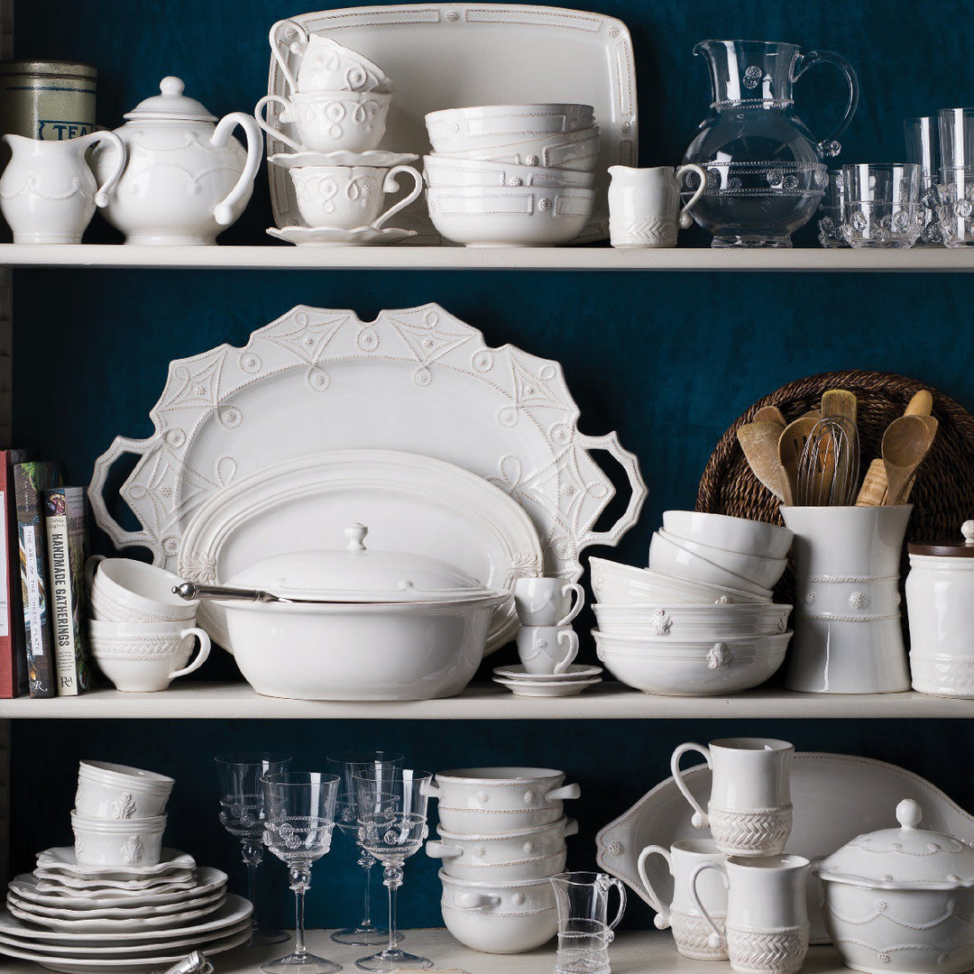 Jardins du Monde Turkey Platter - Whitewash