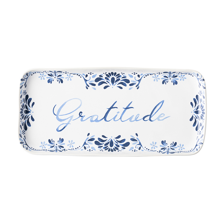 Iberian Indigo "Gratitude" Tray