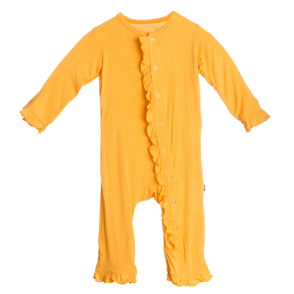 Fuzzy Bee Ruffle Coverall