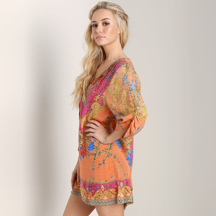 Coral Chloe Dress