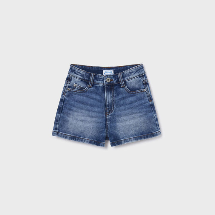 Medium Wash Girls Denim Shorts