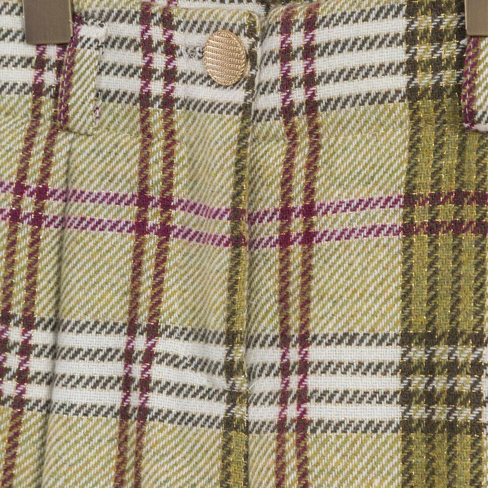 Olive Plaid Shorts