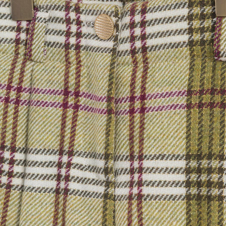 Olive Plaid Shorts