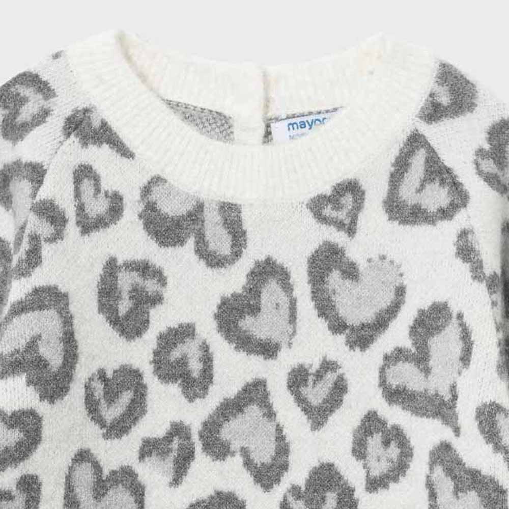 Natural Cheetah Print Knit Dress
